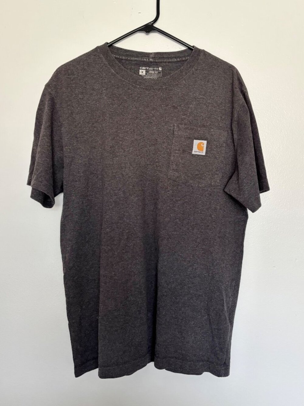 Carhartt Loose Fit Pocket T-Shirt Men’s M Gray Charcoal Workwear Tee